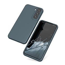 Samsung Galaxy S22 Plus hoes, zachte, flexibele siliconen gel rubberen stootbescherming hoes met anti-vallenscamerabescherming, slank, schokbestendig Samsung Galaxy S22 Plus hoes, donker leisteen