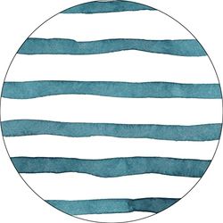 Bonateks, Round Digital Printed Mouse Pad, Non-Slip Base, for Office and Home, Diameter:22cm