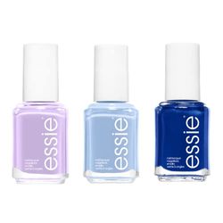 Essie Salt Water Happy, Aruba Blue, Lilacism Baby Sky Blue Manicure Trio Bundle