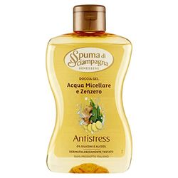 Spuma di Sciampagna Doccia Gel Antistress Acqua Micellare e Zenzero 300 ml