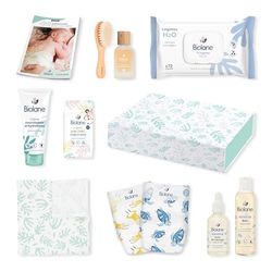 BIOLANE - Coffret Cadeau Naissance Biolane - 10 Essentiels Bébé : Couches Biolane, Lingettes H2O, Lange Doux, Soins, Eau de Toilette - Coffret Naissance Complet pour Nouveau-né et Jeunes Parents