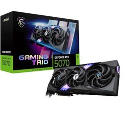 MSI GeForce RTX™ 5070 12G GAMING TRIO OC Scheda Video – GDDR7, 28Gbps, PCIe 5.0, HDMI 2.1, DP 2.1, 2625 MHz, 6144 CUDA Cores, 192-bit, TRI FROZR 4, Afterburner, Metal Backplate, 650W PSU raccomandato