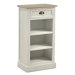 Vacchetti Giuseppe 8029680000 Mobile Vichy, 1 Cassetto e 3 Ripiani, Legno, Bianco, 46x34.5x90 cm