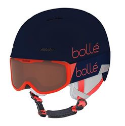 Bollé - Combo B-Fun Jr Rocket, Blue & Red Matte, Vermillon Cat 2, Extra Small, Snow Helmets, Unisex, Children