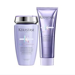 Kérastase | Blond Absolu, Balsamo Riparatore & Anti-Rottura, Per Capelli Danneggiati & Decolorati & Blond Absolu, Shampoo Neutralizzante Anti-Riflessi, Per Capelli Tinti & Decolorati