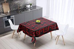 Bonamaison köksdekoration, bordsduk, lila, svart, 140 x 140 cm – designad och tillverkad i Turkiet