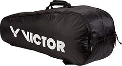 VICTOR Borsa per racchette Doublethermobag Badminton Tennis Squash, nero