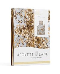 Heckett Lane Lewis Duvet Cover, 100% Cotton, Shimmer Gold, 135 x 200 Cm, 1.0 Pieces