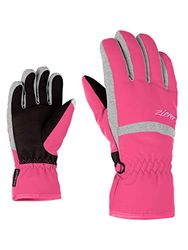 Ziener LEJANO AS(R) Glove Junior, Guanti da Sci/Sport Invernali, Impermeabili, Traspiranti. Bambini, Rosa-Pop Pink, Set da 3