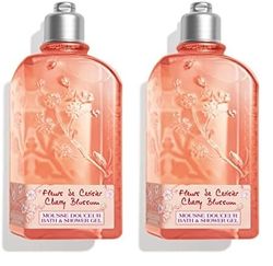L'OCCITANE - Mousse Douceur Gel Douche Fleurs de Cerisier - 250 ml - Fabriqué en France (Lot de 2)