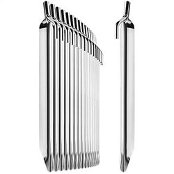 COM-FOUR® 16x haringen van staal - robuuste V-vormige haringen voor kamperen en buitenshuis - ideaal voor normale grond