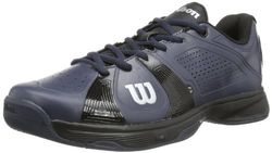 Wilson RUSH SPORT COAL-TM/BLACK/COAL-TM 13,5 WRS318550E135 herr tennisskor, Flerfärgad kol Tm Black Coal Tm - 41 1/3 EU