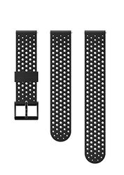 Suunto, Bracelet de remplacement Original pour Toutes les Montres Suunto 3 Fitness, Silicone, Longueur : 21,7 cm, Largeur : 20 mm, Noir/Noir, Broches de fixation incluses, SS050177000