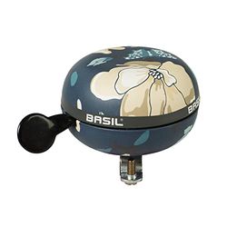 BASIL Big Bell Magnólia campainha de bicicleta, unissexo para adulto, azul, 80 mm