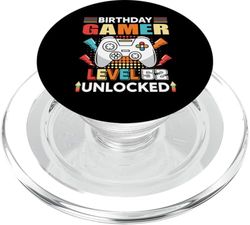 Gamer Level 52 Desbloqueado 52 Cumpleaños Gamer Gaming 52 Años PopSockets PopGrip para MagSafe