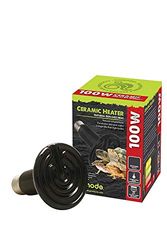 Komodo Ceramic Heat Emitter, 100 Watt, Black