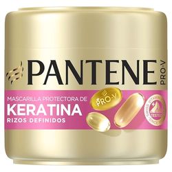 Pantene Pro-V Rizos Definidos Mascarilla Protectora de Keratina 500ml para Rizos Rebeldes y Encrespados. Hasta 72 Horas de Rizos Definidos en un Solo Uso. Con Fórmula Pro-V y Active Nutri-Plex