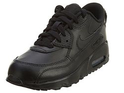 Nike Boys Air Max 90 Ltr (Ps) träningsskor, vit, Svart Black 001-31 EU