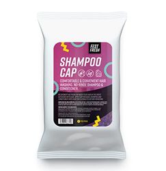 FestFresh No-Rinse Shampoo Cap Hair Wash | Rinse-Free Waterless Shower | Perfect for Camping, Backpacking and Festivals | 1 Cap, White