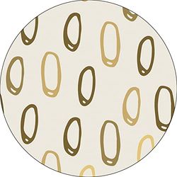 Bonateks, Round Digital Printed Mouse Pad, Non-Slip Base, for Office and Home, Diameter:22cm