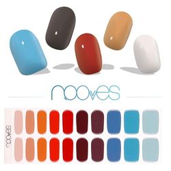 NOOVES NAILS Láminas de Uñas de Gel Precurado Premium - Melody | Multicolor | Tiras De Uñas De Gel semicurado| Pegatinas Uñas Semipermanente en Gel| Gel Nail stickers| Uñas de gel Pegatinas