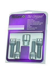 McGard 28037SU Standard - Parafusos antirroubo para roda (base esférica, M12 x 1,50, comprimento da haste 45,0 mm, SW17)