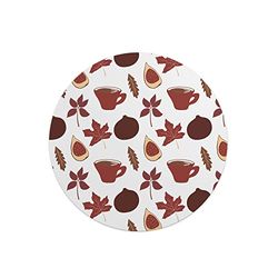 Questo Casa, Stampa Digitale Tondo Tappetino per Mouse, Base Antiscivolo, per Ufficio e Casa, Diametro: 22 Cm