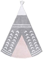Ideenreich 2401 teppich100% coton Lavable en machine, 120 x 160 cm, rose