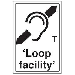 V Safety Loop Facility Panneau de sécurité en aluminium composite 200 x 300 mm 3 mm