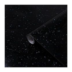 d-c-fix papier adhésif pour meuble effet pierre Noir Granit - film autocollant décoratif rouleau vinyle - pour cuisine, porte, table - décoration revêtement peint stickers collant - 90 cm x 2,1 m