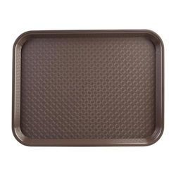 Olympia Kristallon Plateau fast food en plastique marron, taille : 345 x 265 mm, polypropylène marron, usage professionnel et domestique, DP218