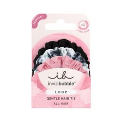 Invisibobble Loop Be Gentle X3: 3 Innovative Hair Elastics, Pack of 3, Mehrfarbig, Unisex