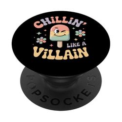 Gráfico de paletas Chillin Like A Villain PopSockets PopGrip Adhesivo