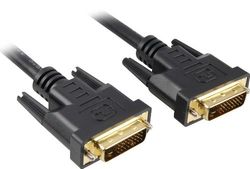 PremiumCord DVI-D (M)/DVI-D (M), 15 m - DVI-kabel (15 m, 15 m, DVI-D, DVI-D) zwart