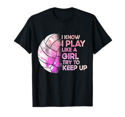 Pallavolo ragazze vintage giocatore di pallavolo regalo Maglietta