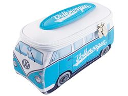 BRISA VW Collection - Volkswagen Beauty-case da viaggio in Neoprene, porta oggetti con manico, Campervan Bus T1 design (Grande 30 x 14 x 12 cm)