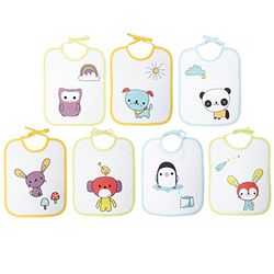 Babycalin set 7 bedrukte slabbetjes 20 x 25 cm