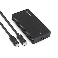 IO Crest 3 enclosures for a Single M.2 M-Key NVMe SSDs - TB3 Cable Included- Intel Certified - SSD Not Included