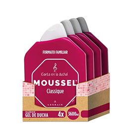 Moussel - Gel doccia classico, confezione da 4 x 900 ml