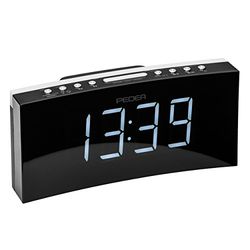 PEDEA 55005200 - Rádio (relógio, FM, 87,5 - 108 MHz, ajuste automático, LED, preto, cinzento)