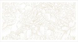 Passatoia da cucina, 100% Made in Italy, Tappeto antimacchia con stampa digitale, Runner antiscivolo e lavabile, Modello Flowers - Beverley, cm 100x52