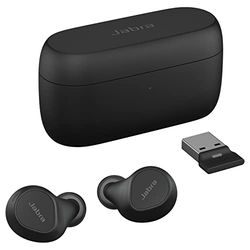 Jabra Evolve2 Buds True Wireless in-ear Bluetooth oordopjes met Active Noise Cancellation (ANC) en Jabra MultiSensor Voice-technologie - gecertificeerd voor apps voor virtuele vergaderingen - zwart