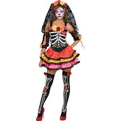 (PKT) (844569-55) Adult Ladies Day Of The Dead Señorita Costume (Small)