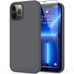 Qinzhijia Diseñado para iPhone 12 Pro MAX Case, iPhone 13 Pro MAX Case, Funda Protectora de Silicona ultradelgada a Prueba de Golpes con [Forro de Microfibra Suave antiarañazos], 6,1 Pulgadas