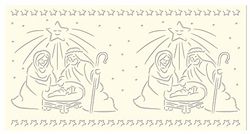 Ursus 18420065 - silhouetten tafellampen Filigrano kribbe, 115 g/m², 5 vellen, 14 x 27 cm, crème