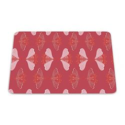Bonamaison, Tappetino per mouse rettangolare con stampa digitale, fondo antiscivolo, 22 x 18 cm
