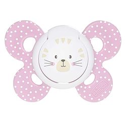 Chicco PhysioForma Comfort Tétines Bébé en Silicone, Sucette Douce et Tendre, Aide à la Respiration, Favorise le Développement de la Bouche, de 6 à 16 Mois, 1 Unité, Rose, Coloris Aléatoire