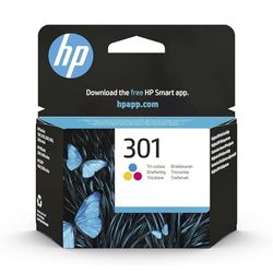 HP 301 CH562EE, Cartuccia Originale HP da 165 Pagine, Compatibili con Stampanti HP DeskJet Serie 1000, 3000, HP Envy Serie 4500 e 5500 e HP Officejet Serie 2600 e 4600, Tricromia