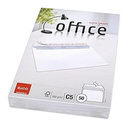 Elco Office Pack de 50 Enveloppes C5 162 x 229 mm Blanc