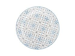 H&H Ischia Jogo pratos de fruta, Stoneware, azul/cinzento, 6 unidades